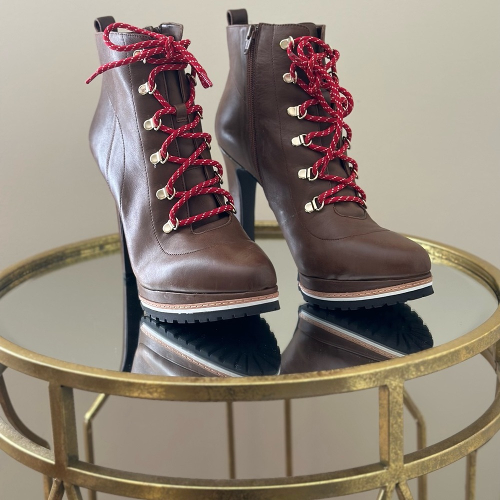 Gianni Bini Brown Tondria Boot Size 12